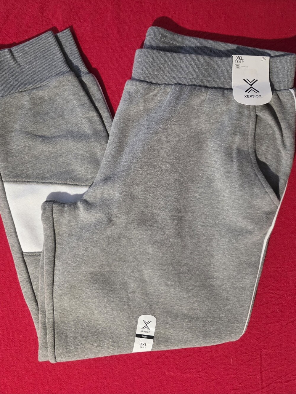 Xersion Kids' Gray Joggers with White Accent